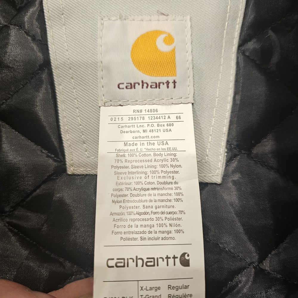 Carhartt Gray and Black Jacket with NY Logo - Picture 10 of 11